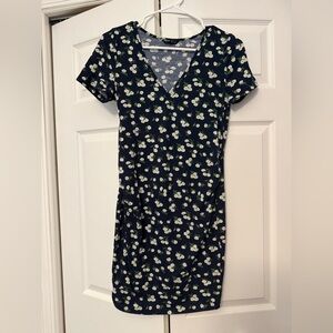 SHEIN Navy Floral Mini Dress